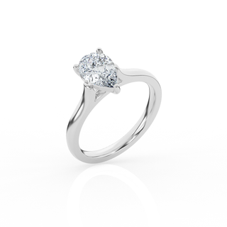 Pear Solitaire Lab-Grown Diamond Ring