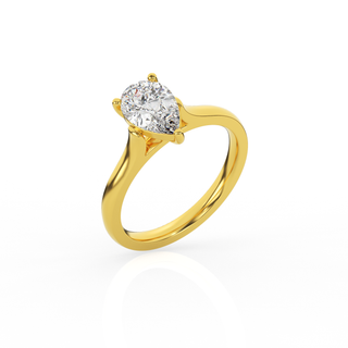 Pear Solitaire Lab-Grown Diamond Ring