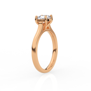 Cushion Solitaire Lab-Grown Diamond Ring