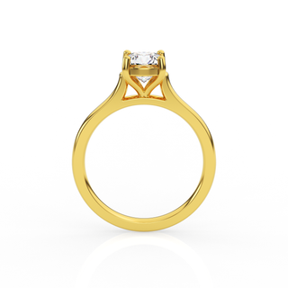 Cushion Solitaire Lab-Grown Diamond Ring