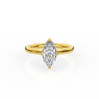 Marquise Solitaire Lab-Grown Diamond Ring