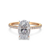 2.00 CTS Oval Hidden Halo Diamond Ring
