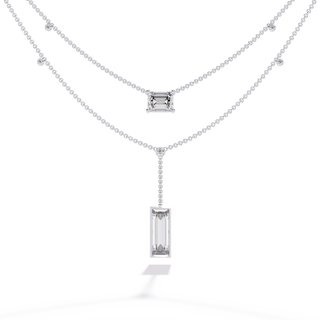 Mixed-Cut Diamond Necklace