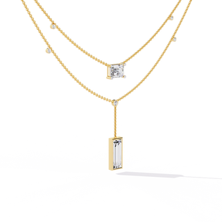 Mixed-Cut Diamond Necklace