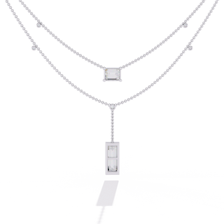 Mixed-Cut Diamond Necklace