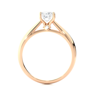 0.75 Carat Princess Cut Dainty Engagement Ring