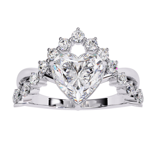 Heart Solitaire Ring