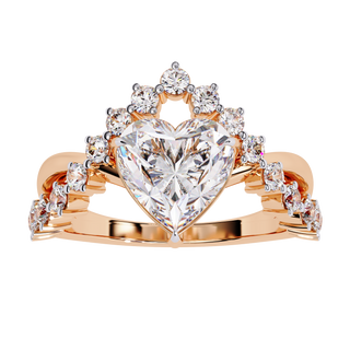 Heart Solitaire Ring