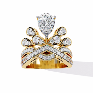 Multi-Cut Cocktail Ring