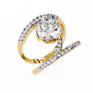 Pave Diamond Band Mock by Aupulent Jewellery 100% certified lab grown diamonds