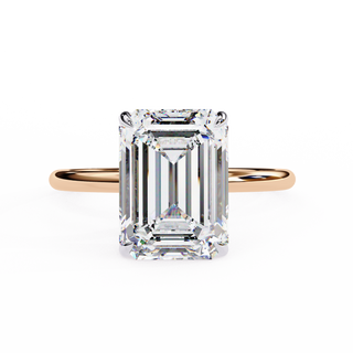 Emerald & Round Architectural Statement Ring