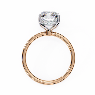 Emerald & Round Architectural Statement Ring