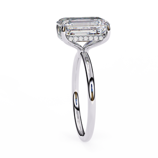 Emerald & Round Architectural Statement Ring