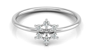 Snowflake Diamond Ring