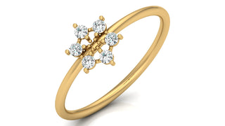 Snowflake Diamond Ring