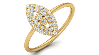 Diamond Evil Eye Protection Ring