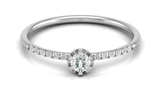 Bezel-Set Solitaire Diamond Ring