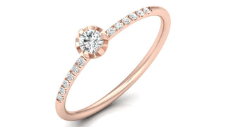 Bezel-Set Solitaire Diamond Ring