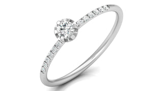 Bezel-Set Solitaire Diamond Ring