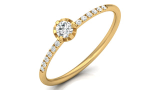 Bezel-Set Solitaire Diamond Ring