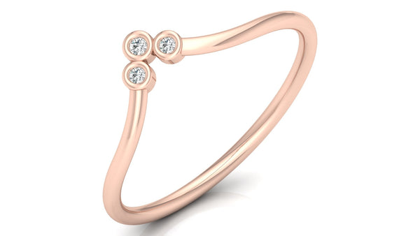 Silver Lux Aura Diamond Ring