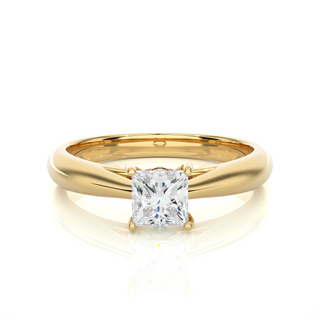 0.75 Carat Princess Cut Dainty Engagement Ring